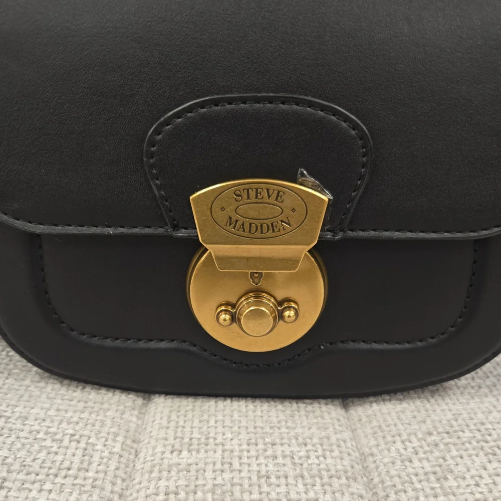 Steve Madden Lock Crossbody Handbag
